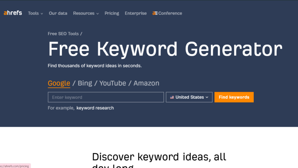 Keyword Research Tools