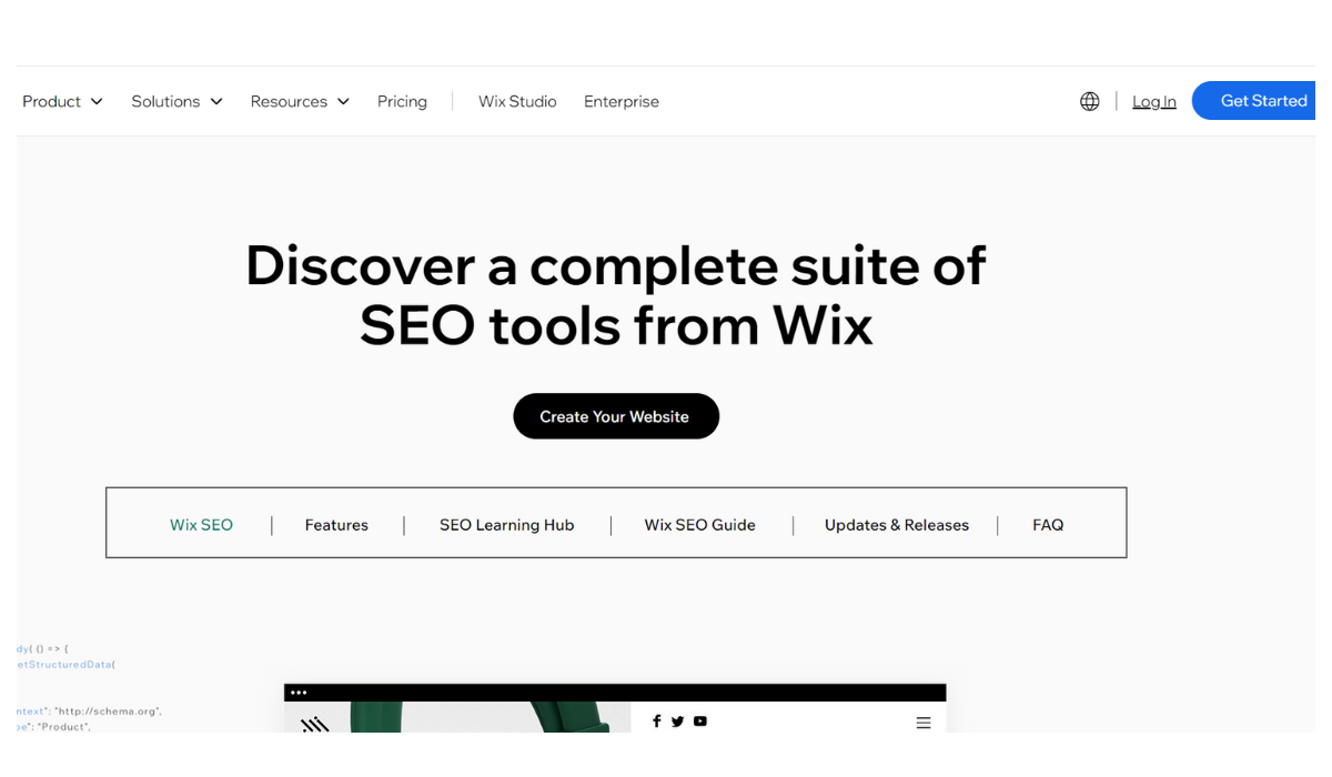 wix a user and seo friendly website.