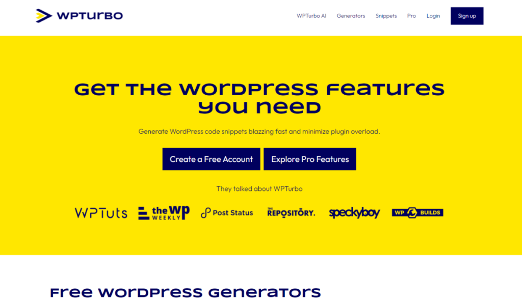 Best WordPress AI Code Generator​