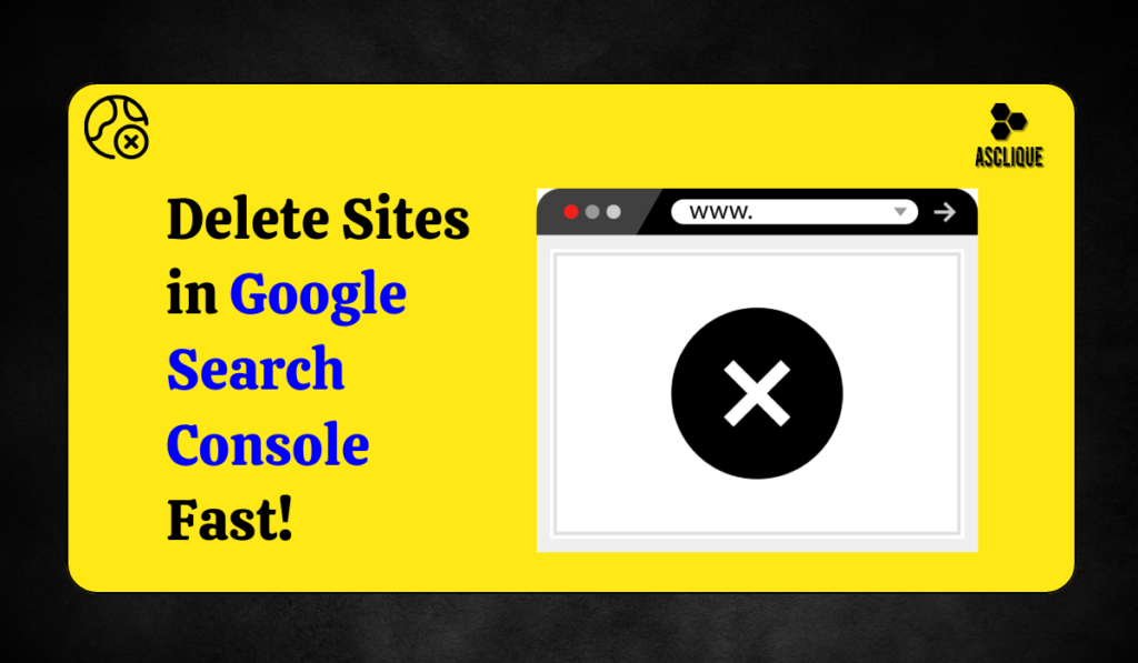 how to delete sites under google search console