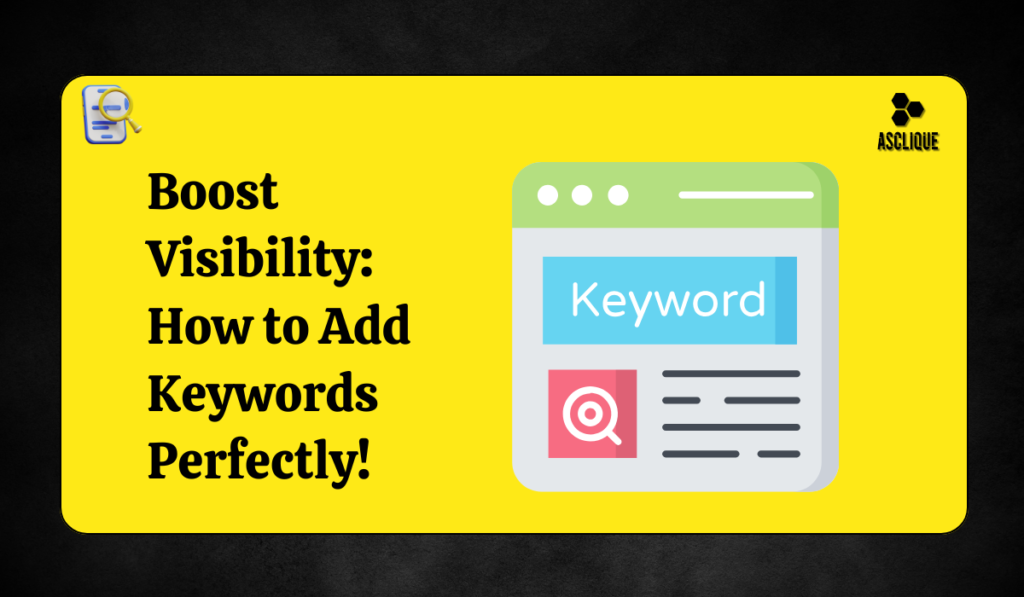 how to add keywords to your website