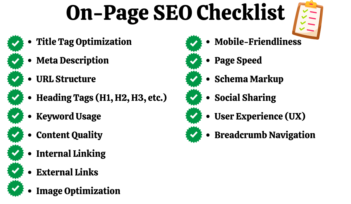 On-Page SEO Checklist