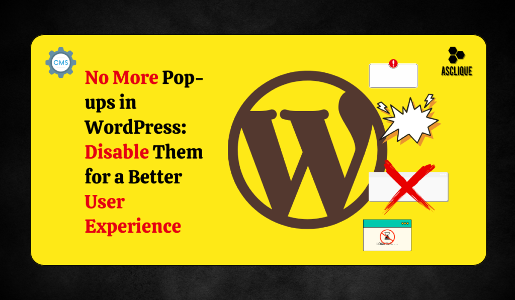 Disable pop ups Wordpress